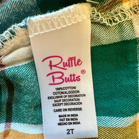 Ruffle butts Windsor plaid twirl dress - Picture 4 of 6